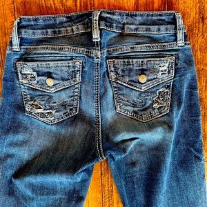 Silver Elyse Slim Bootcut Jeans